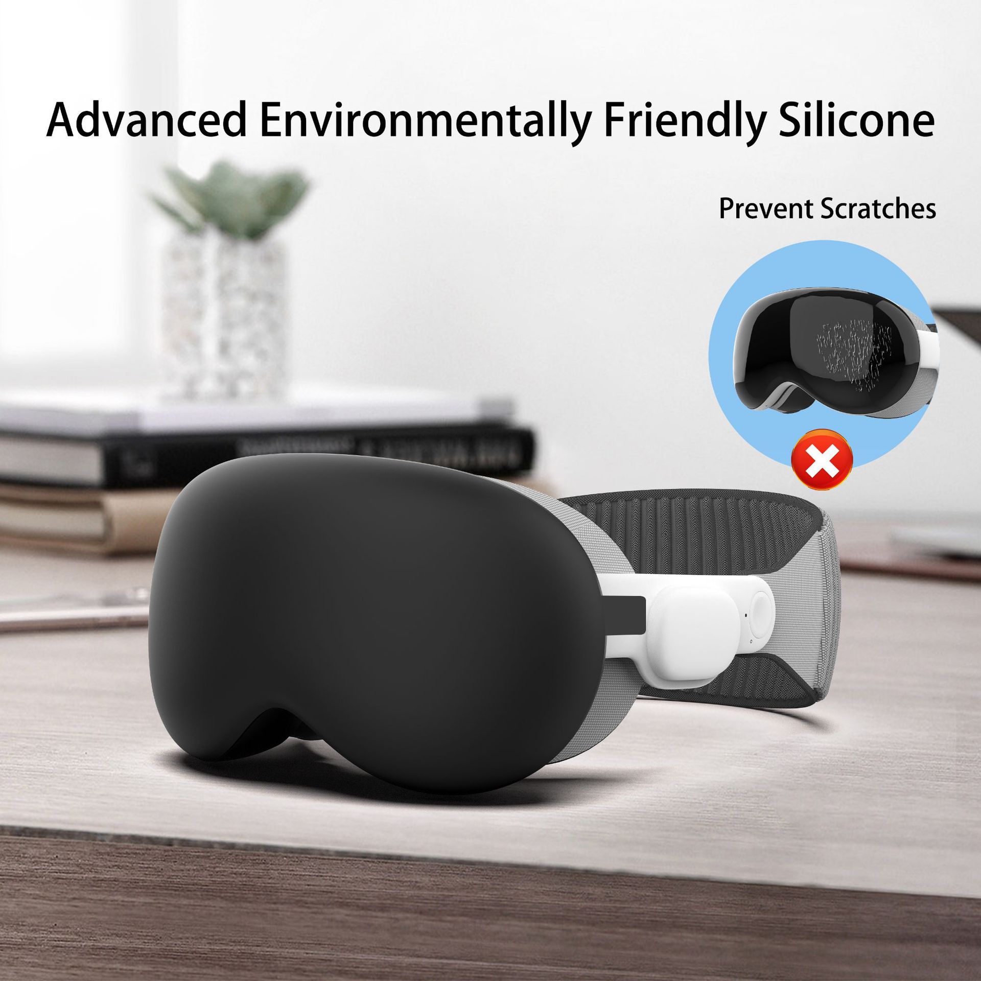 Aplicable Apple vision Pro Funda protectora Bolsa de almacenamiento Equipo de auriculares Apple Carcasa protectora de silicona a prueba de caídas