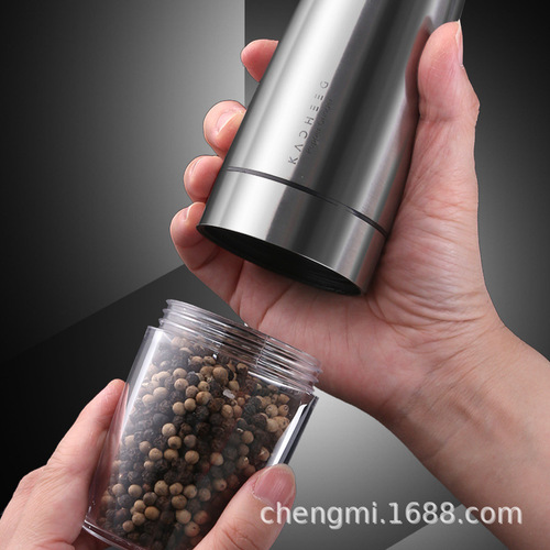 Electric grinder pepper black peppercorns pepper sea salt induction grinder kitchen household seasoning bottle