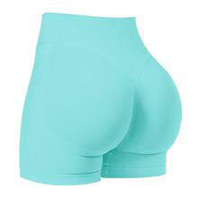 R 12753 Seams Three-Section Waist Yoga Shorts �������٤