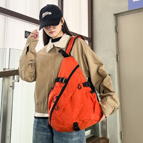 2025 New Spring Cross-border Leisure Fashion Chest Bag Large Capacity Outdoor Cycling Camping Backpack Shoulder Bag
