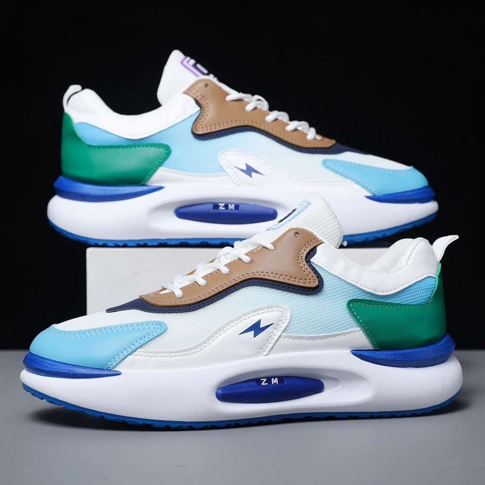 Трансграничная внешняя торговля мужская спортивная обувь 2025 новая дышащая толстая подошва хлебная обувь низкий тренд спортивная обувь для мужчин