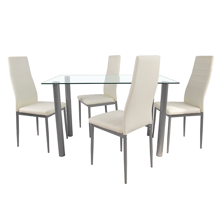 mesa de comedor moderna mesa de comedor de vidrio temperado mesa de comedor casera combinación de mesa de negociación moderna simple