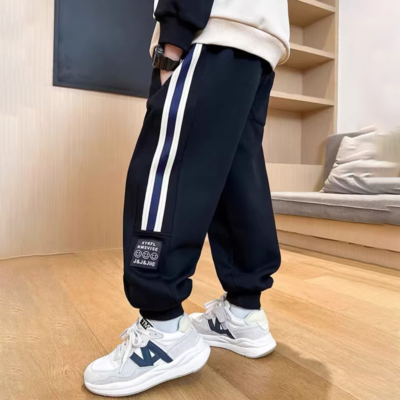 男の子スポーツパンツ2025子供服ハンサム子供服秋中大型子供カジュアルパンツ男の子ズボン流行|undefined