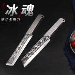 龍泉全鋼手工鍛打菜刀切肉刀不鏽鋼砍骨刀剔骨刀戶外鋒利刀具批發