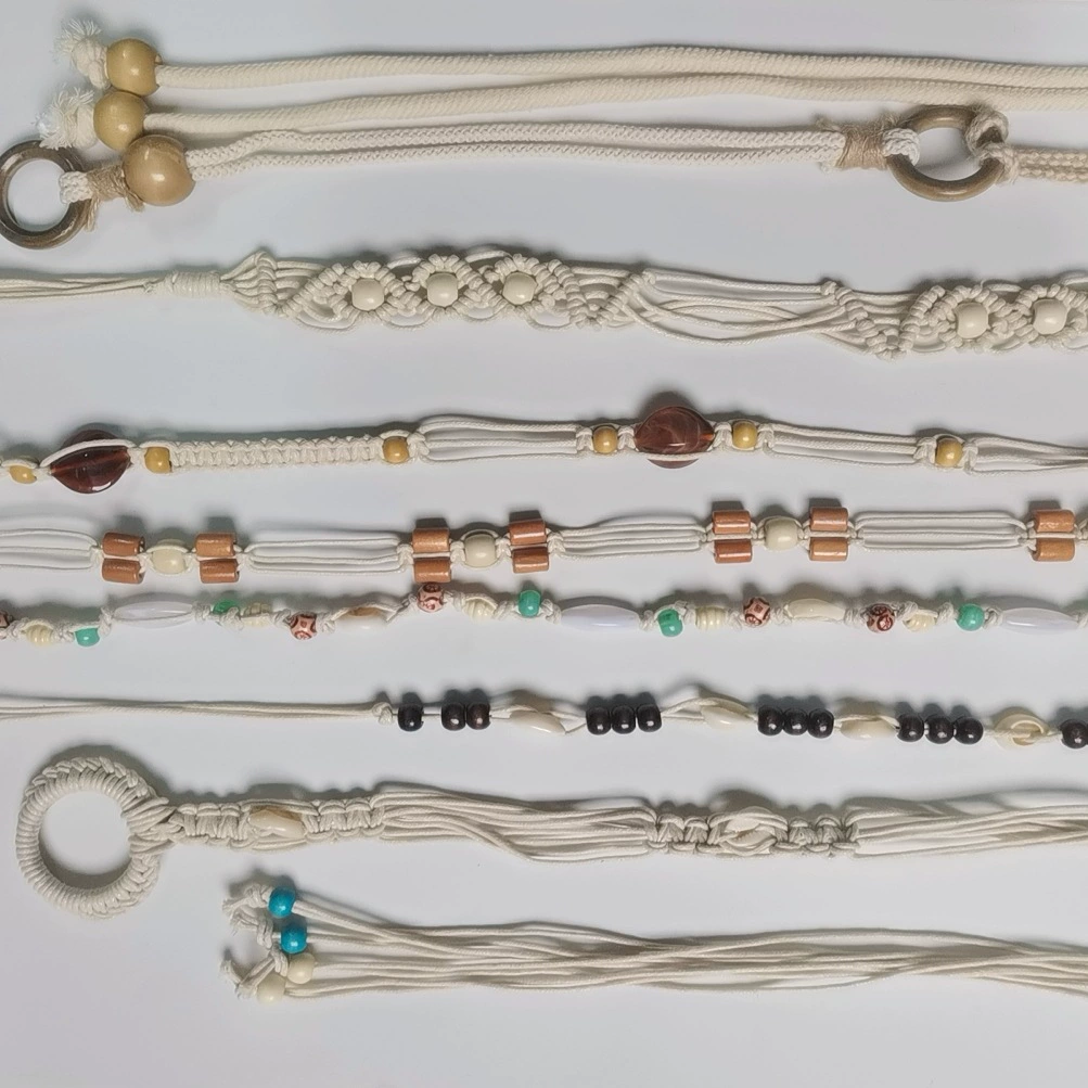 Плетеный ремень в богемном этническом стиле, ретро, персонализированный, декоративный, для юбок и брюк, аксессуар для талии, популярный среди интернет-знаменитостей.