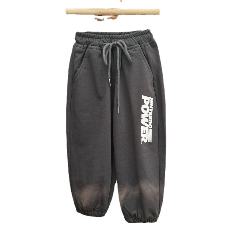 Ragazzi Autunno 2024 American Alphabet Sport Bambini Casual e Bello Esplosivo Strada Largo Scuola Media Cotone_voghion.com