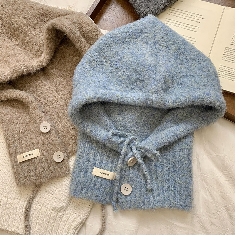 Barracklafa sombrero de invierno caliente mujer 2025 nuevo bufandas sombrero protector de orejas sombrero de lana al por mayor