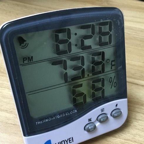 M288-CTH 液晶显示温湿度计闹钟 数字式挂壁温湿度仪 原装进口