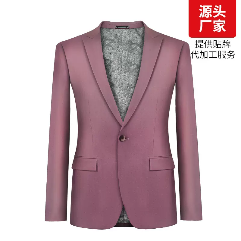 伴郎服西服外套男西装定制2022新款单西结婚礼服定做可贴标代加工