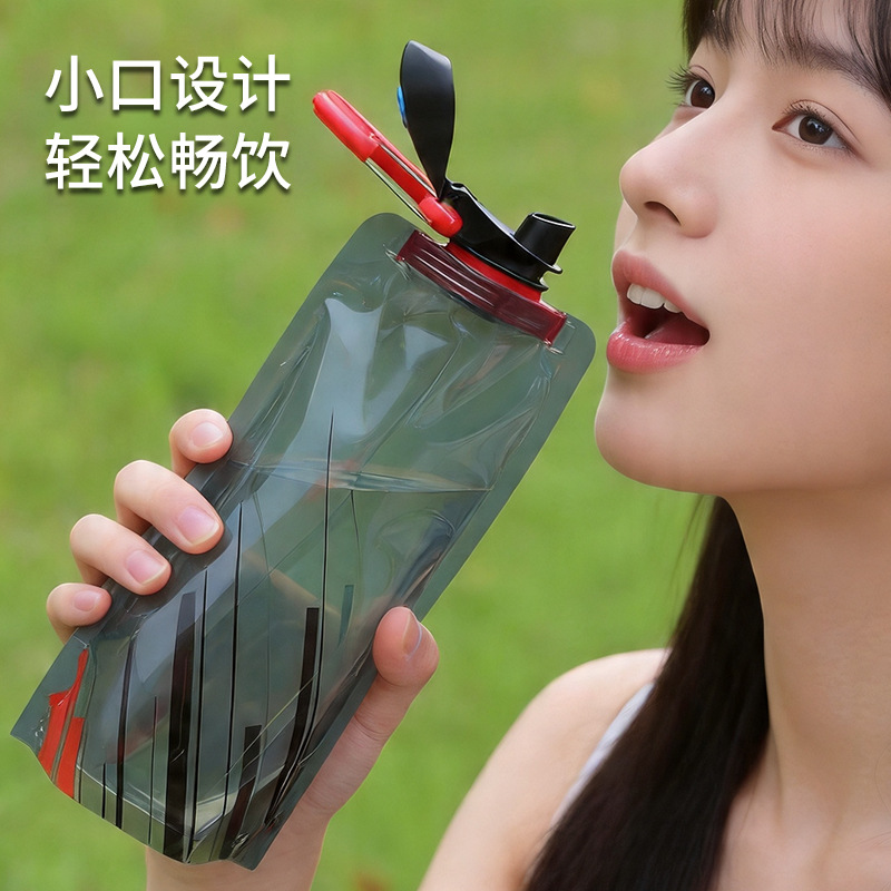 ciclismo al aire libre hervidor deportivo montañismo taza de agua portátil PE bolsa de almacenamiento de plástico regalo promocional bolsa de agua plegable