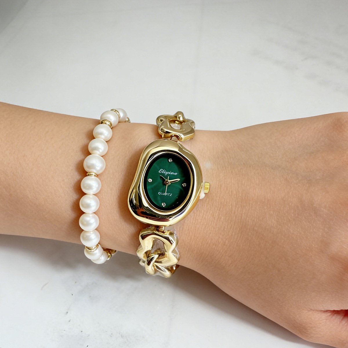 5-teiliges Damen-Quarzuhr-Set mit Armband
