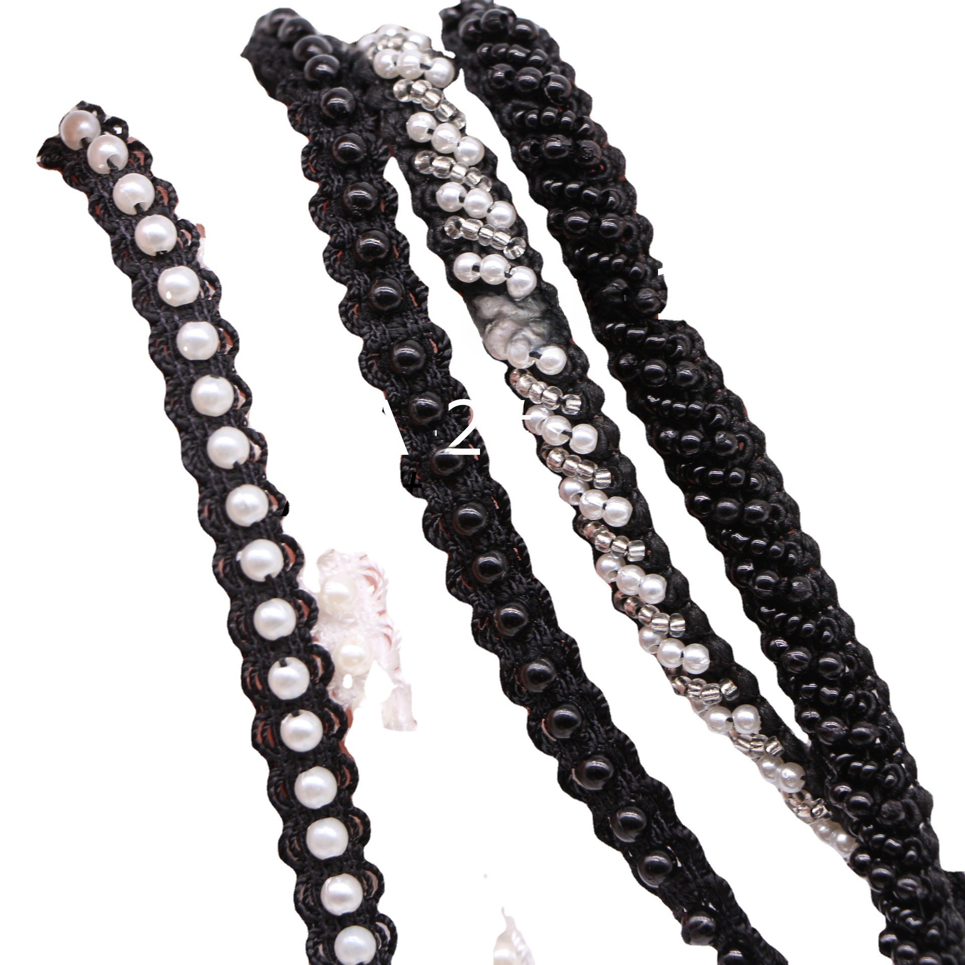 1cm Black and White Pearl Handmade Beads Delived Costume Bags…
