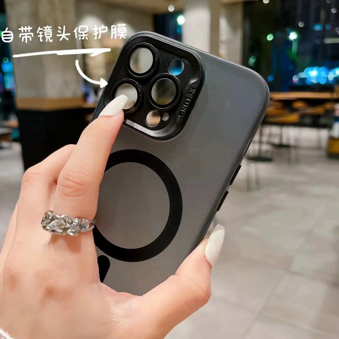 Плотный чехол-накладка для Apple iPhone 13 Pro с кольцом-подставкой линзы, совместимый с MagSafe, защитный
