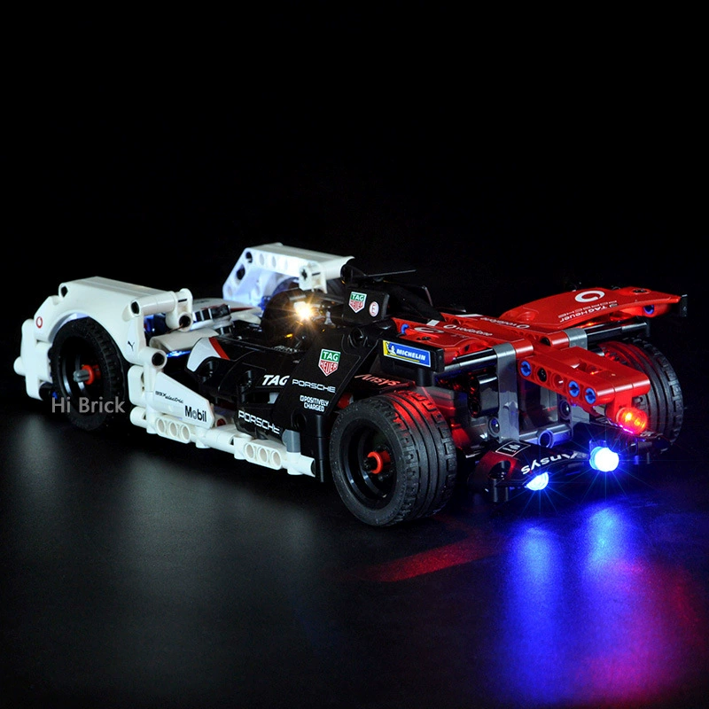 HiBrick строительный блок освещения совместим с Lego 42137 Формула Гонки Строительный блок с подсветкой LED