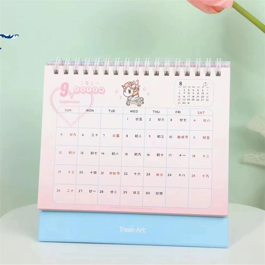 Новый креативный оптовый Qingyifang TR-EMG0230tokidoki Lolita обычный коил настольный календарь M календарь