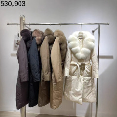 派克服女2025款收腰显瘦连帽大毛领加厚长款时尚韩版秋冬外套保暖
