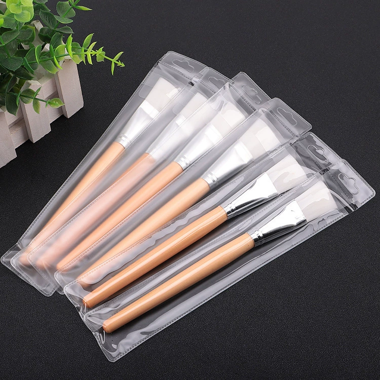 Face mask, cosmetic brush soft-bristled for face