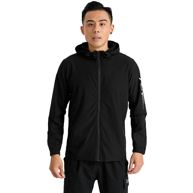 2022 Otoño Nueva chaqueta de los hombres de moda casual de cuello alto ropa superior chaqueta de los hombres de la capa impresa LOGOTIPO