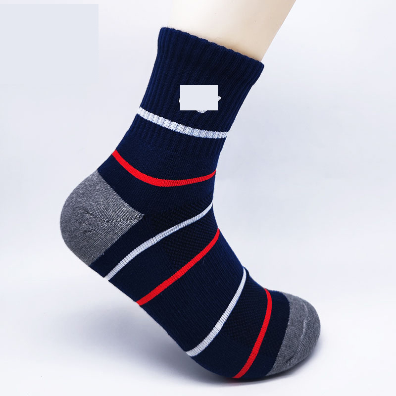 Calcetines de bádminton profesionales para hombres y mujeres, tubo medio, toalla antideslizante, fondo, tenis, baloncesto, correr, calcetines deportivos gruesos y transpirables