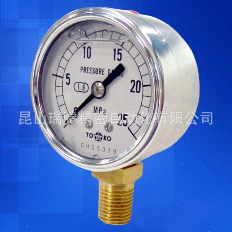 东洋计器兴业TOKO压力表SPA-1/4R-50x25MPa