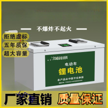 60伏電動車鋰電池48V72V大容量外賣快遞二輪三輪磷酸鐵鋰電瓶