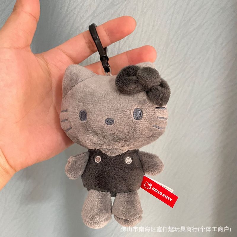 1新款 美版 炭黑三丽欧 kitty 丑鱼 挂件 毛绒玩偶包包钥匙扣批发|undefined