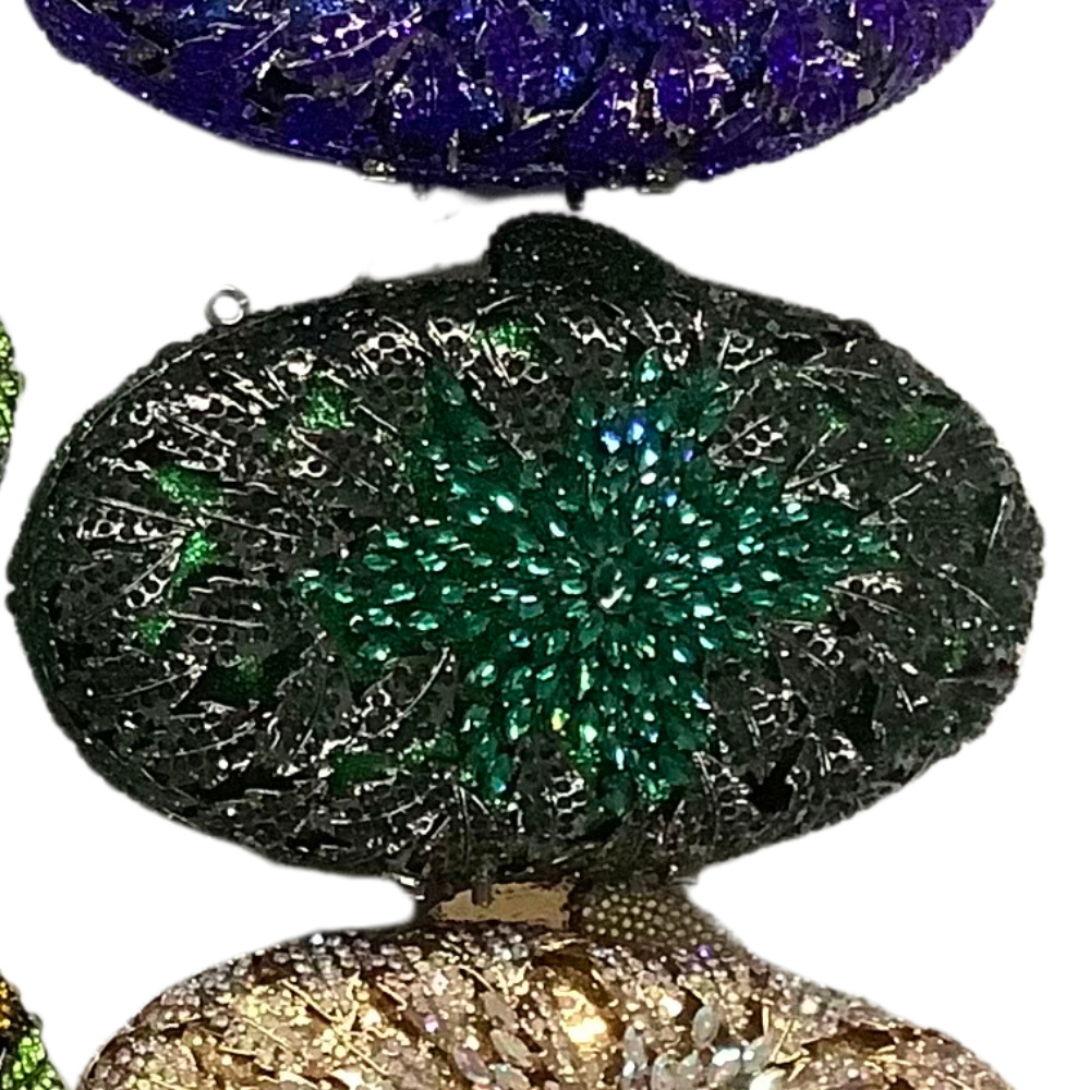 Bolsa de fábrica directa de diamantes transfronterizos bolsas de cristal de diamantes coloridas bolsas de cena vestidos bolsas de mano de mujer