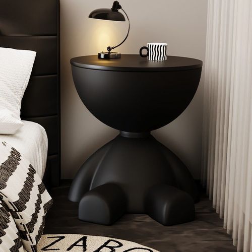 Minimalist corner stand, movable accent piece, coffee table, small apartment living room table, side table, unique and quirky nightstand