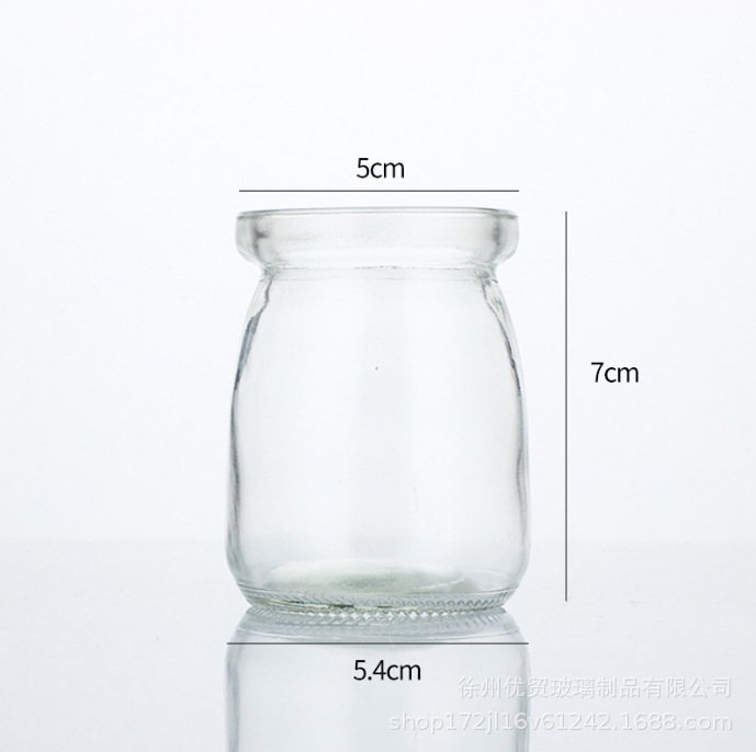 Botella de pudín, taza de jalea de caramelo, taza de yogur resistente a altas temperaturas, taza de pudín de mousse al por mayor, botella de embalaje dividida