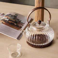 Fanshi Japanese high temperature resistant glass teapot with filter wooden handle thickened glass teapot electric ceramic stove teapot