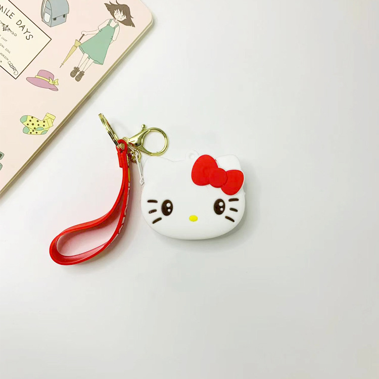 Q판 KT 고양이 머리 화이트 (버클)