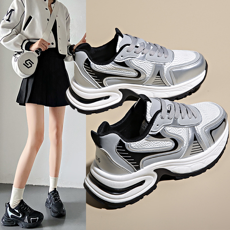 Instagram scarpe coreane per nuovo papà donna 2024 scarpe da corsa sportive per studenti primavera scarpe casual da donna scarpe con suola spessa_voghion.com