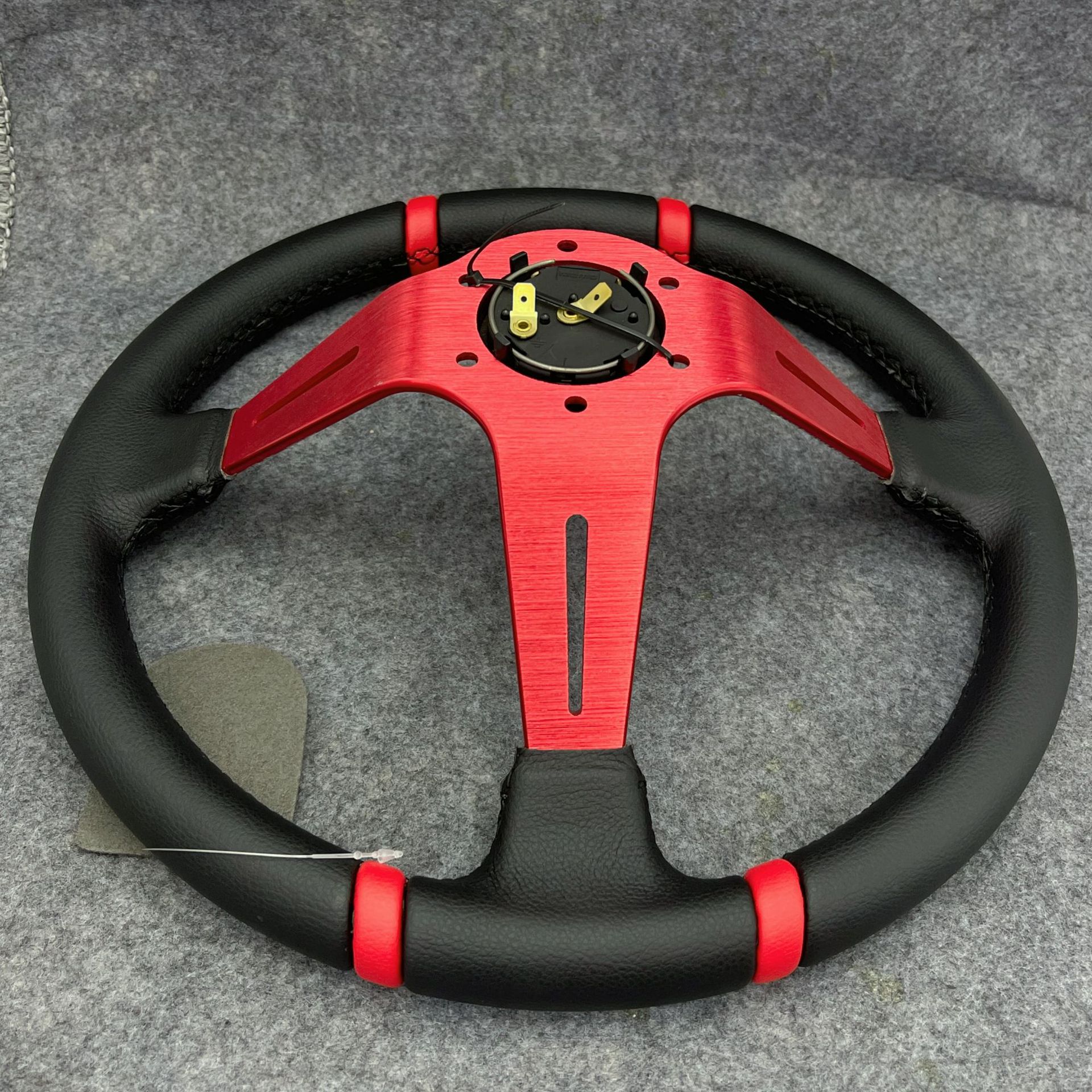 14inch Tuya matte finish modified steering wheel, universal racing modification titanium steering wheel, suitable for Fit, Civic, and Beidouxing