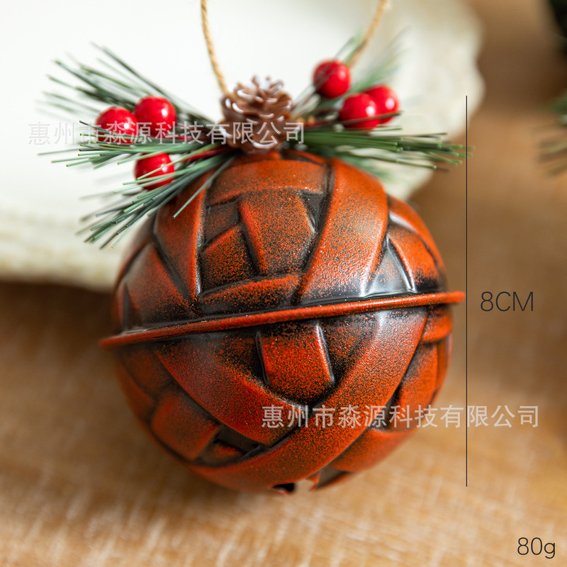クロスボーダークリスマスカラフルなベルペンダントクリスマス装飾クリスマスツリー装飾シーンレイアウト装飾品雰囲気小道具|undefined