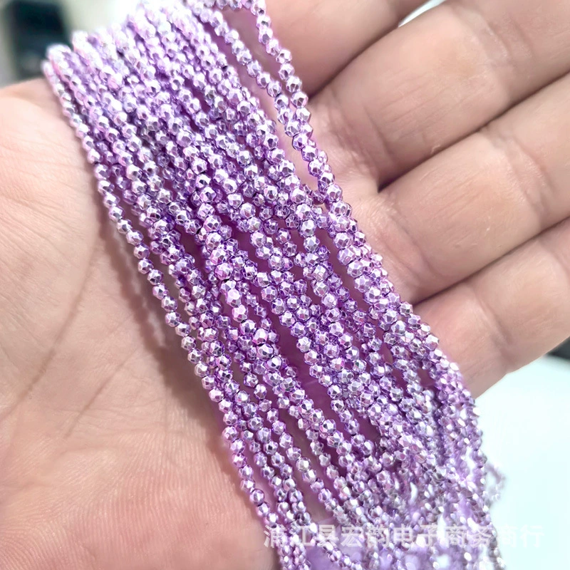 Cross -border 2mm лазерные яркие сверхмалые кристаллы шарики для DIY одежды ожерелья браслеты аксессуары резка стекла