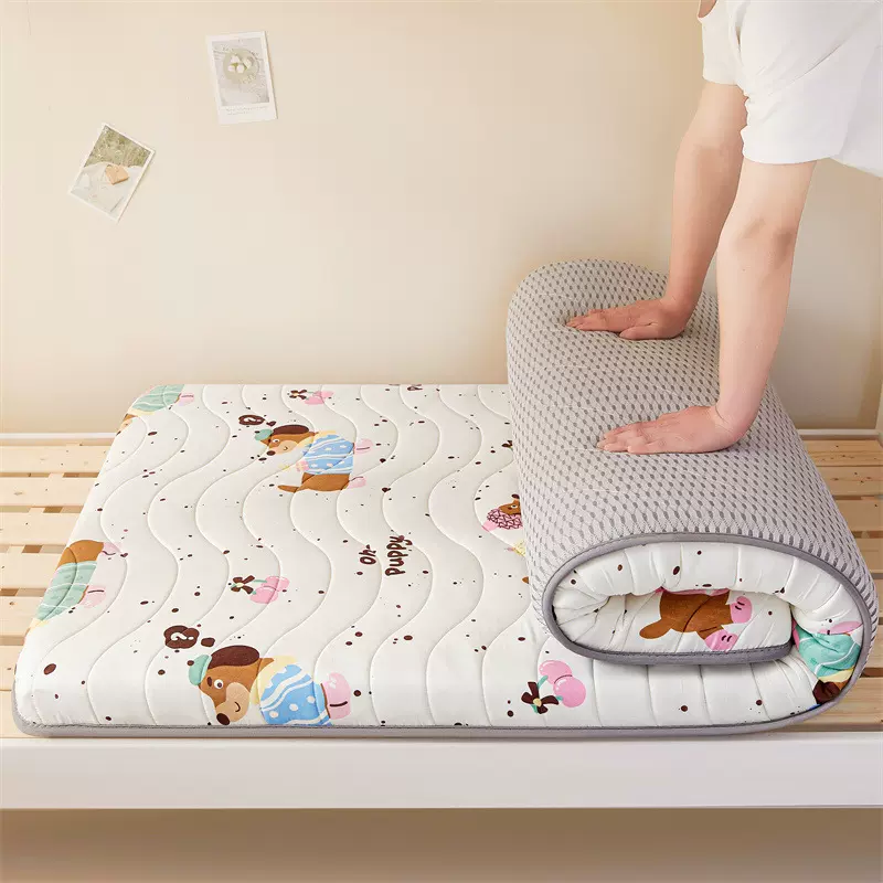 a类水洗棉学生宿舍床垫软垫寝室单人折叠垫子家用卧室榻榻米床褥