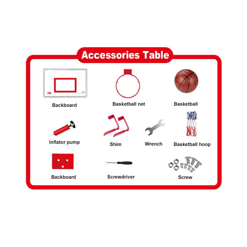 Dispositivo de puntuación para niños transfronterizos tablero de baloncesto montado en la pared Marco de baloncesto de interior sin perforaciones soporte de baloncesto juguetes deportivos