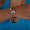 E430-steel color bracelet-24cm