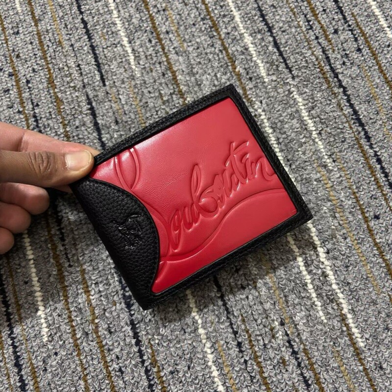 Exclusive for cross-border foreign trade, CL red bottom color-blocked studded coin purse, fashionable card holder for men and women, European and American trendy small wallet