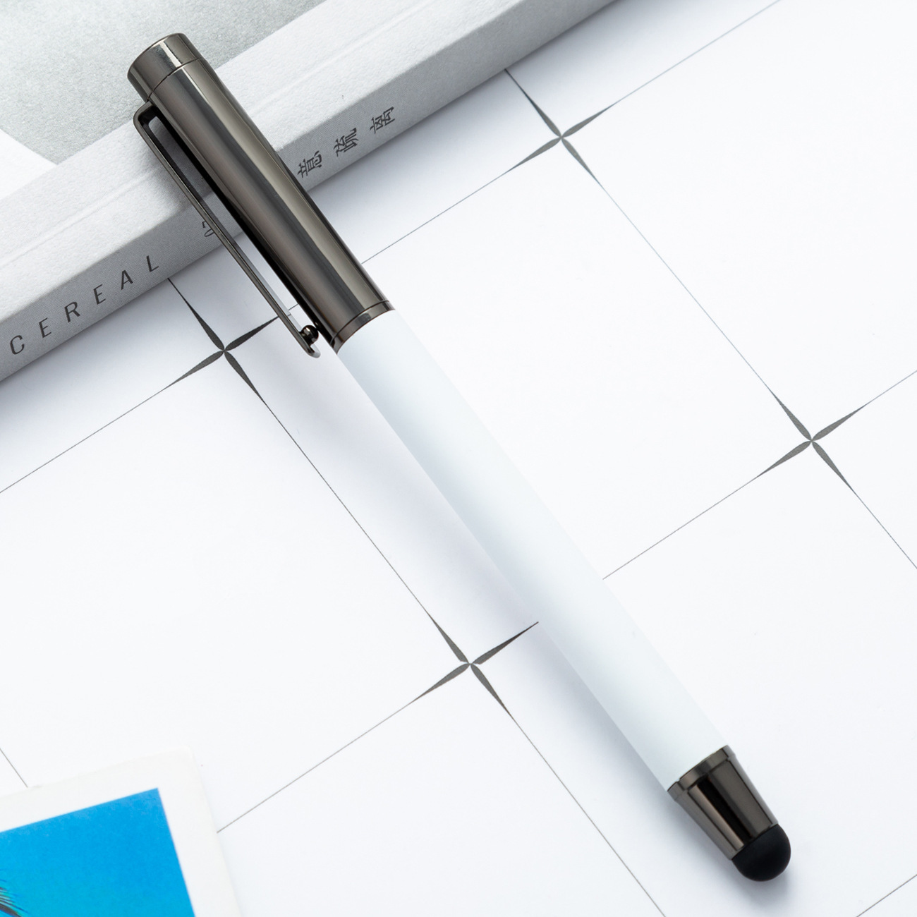 Fabricante mayorista pluma de agua metálica neutra regalos comerciales pluma de firma logotipo imprimido pluma de pantalla táctil pluma de perlas mayorista