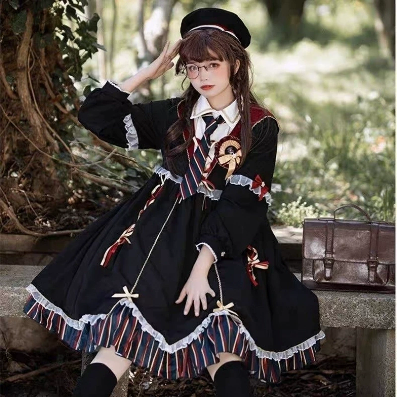 25 подлинных волшебных девочек Лолиты, маленькая ведьма, алхимия, темное платье Лолиты, платье на Хэллоуин