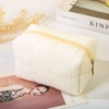 Beige cosmetic bag