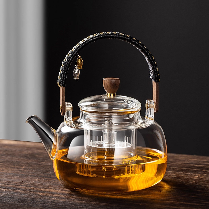 围炉煮茶器电陶炉烤火炉户外多功能电茶炉泡茶壶电热炉蒸煮一体|undefined