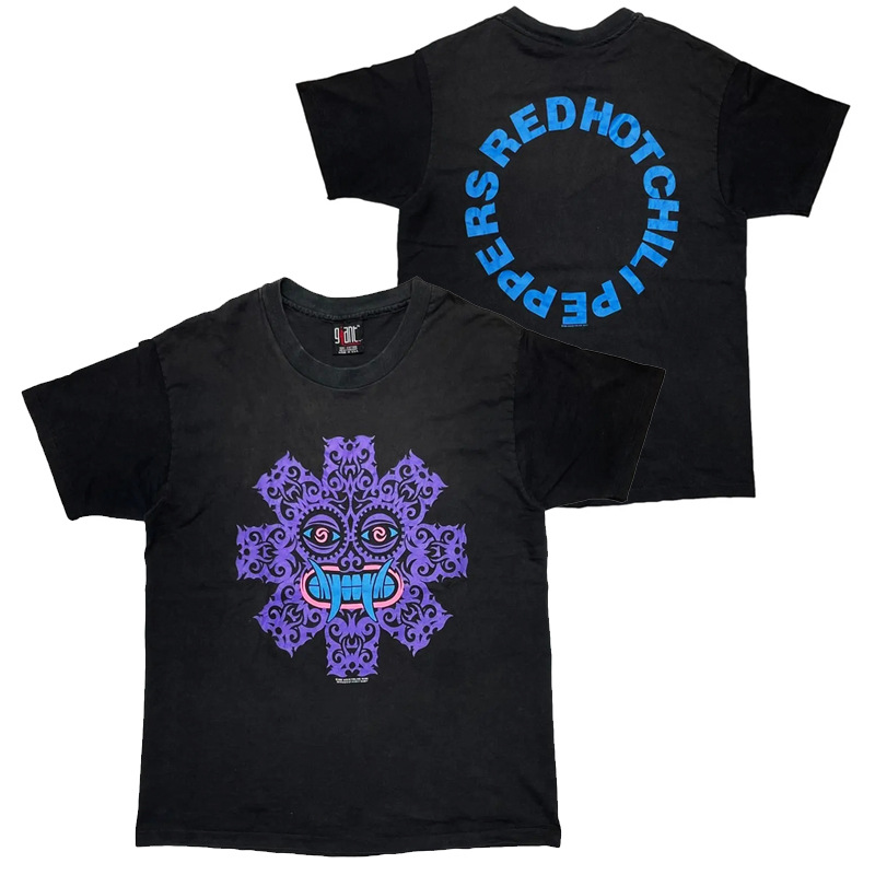 赤唐辛子バンドロックRed Hot Chili Peppersアメリカンレトロヴィンテージメンズtシャツ