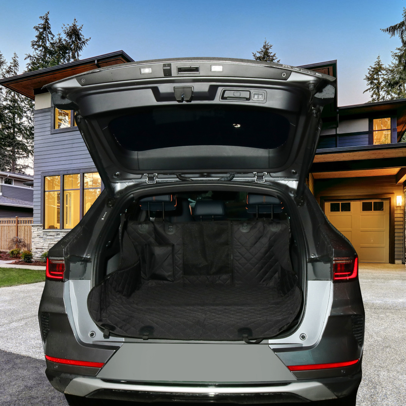 Car Pet Pad Dog Kennel Car Rear Pet Pad Car Dog Waterproof Cushion Wear-resistant Rear Seat Cover