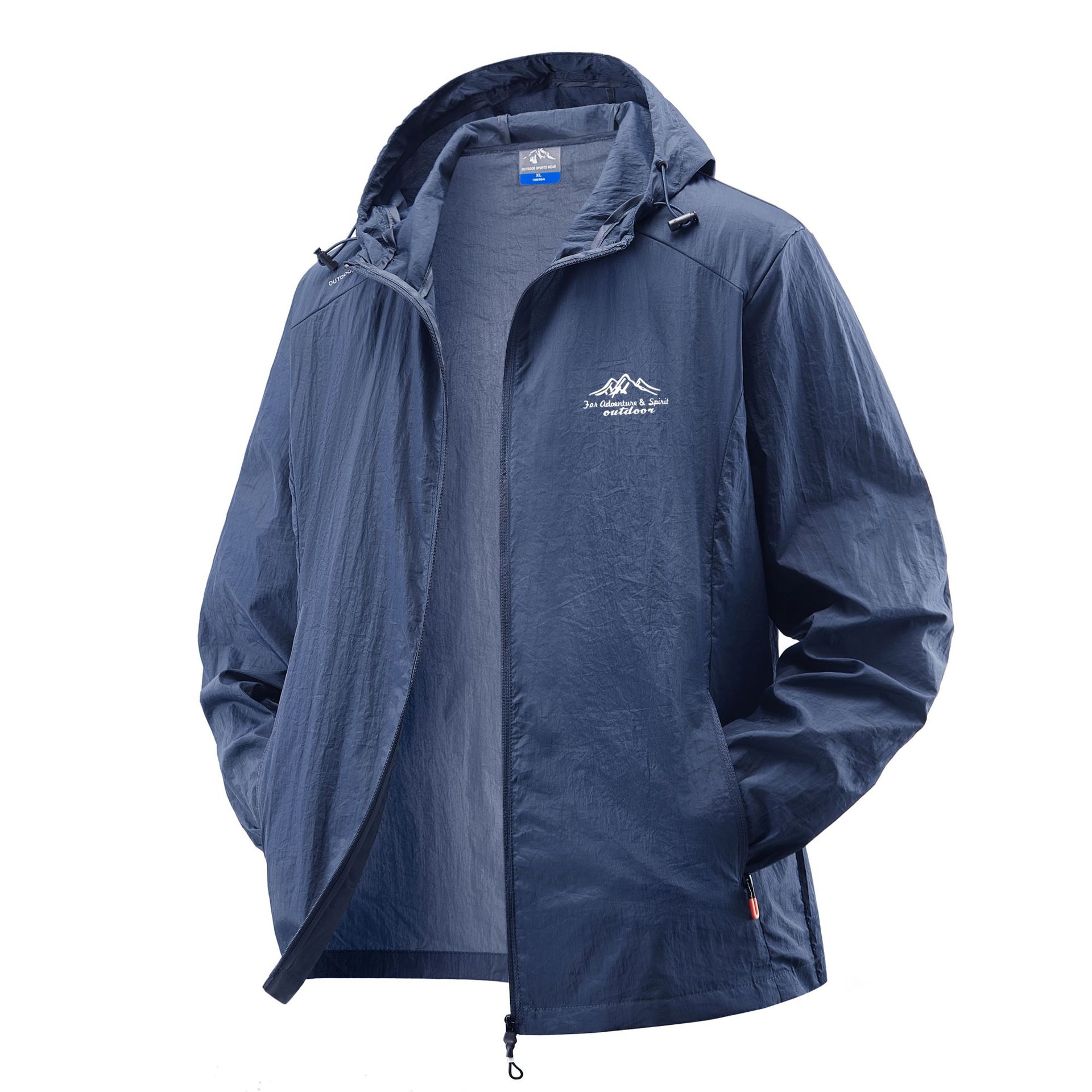 Ropa de protección solar de seda de hielo al aire libre en verano ropa de protección solar masculina en verano ropa de pesca ligera, transpirable, seca y relajada de gran tamaño image 7
