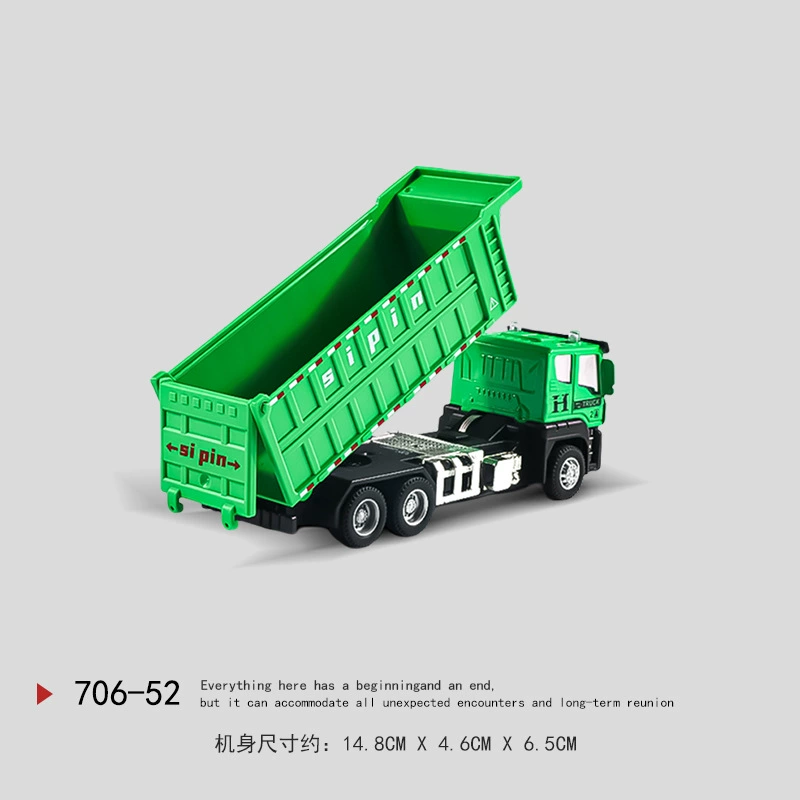 XNS Metal Toy Dump Truck for Kids – Alloy Head Garbage Truck, 17.5 x 9.5 x 11.5 cm, 0.5 kg, multiple alloy head variants