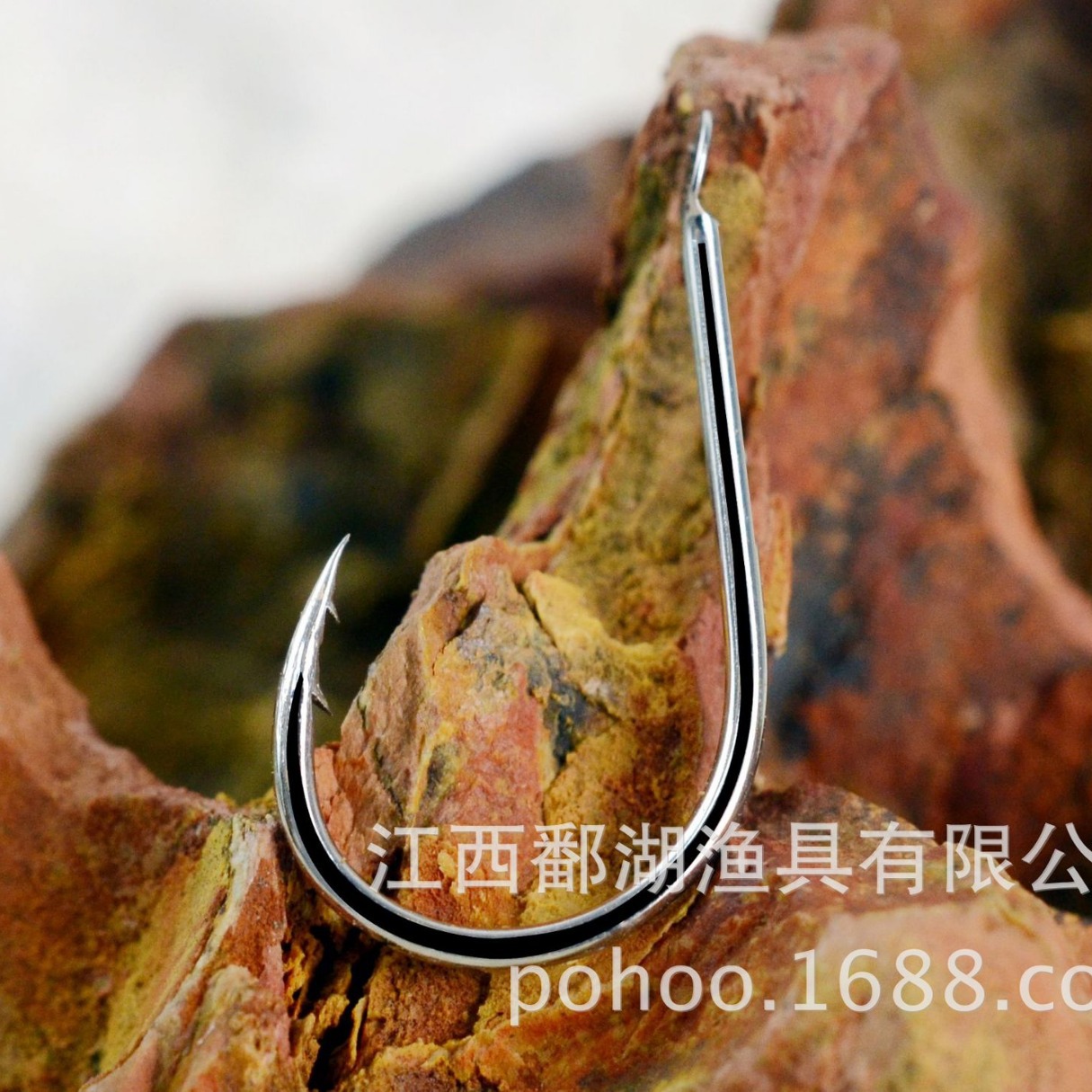 QIHU boutique mil y doble púas de garantía de calidad de la fábrica de acero de alto carbono plana Luya Taiwán pesca Pesca de Mar gancho antioxidante