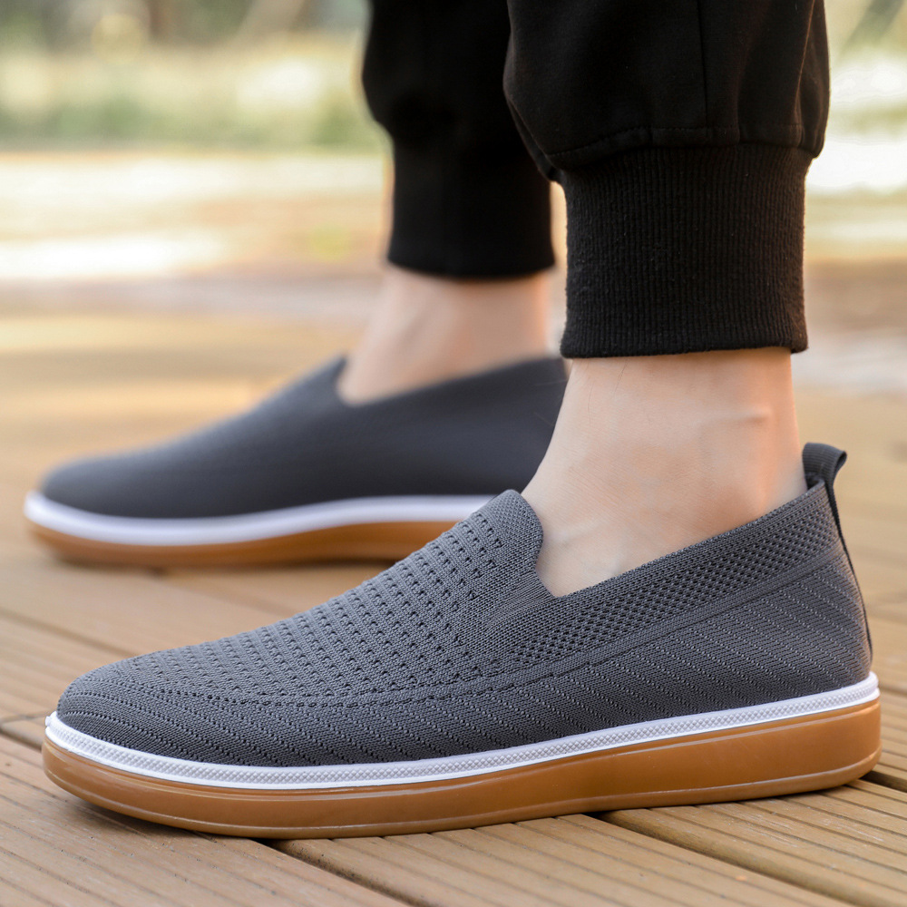 Primavera y verano zapatos de hombre transpirables zapatos casuales de hombre simple zapatos de hombre de mediana edad cómodos zapatos de papá versátiles image 5