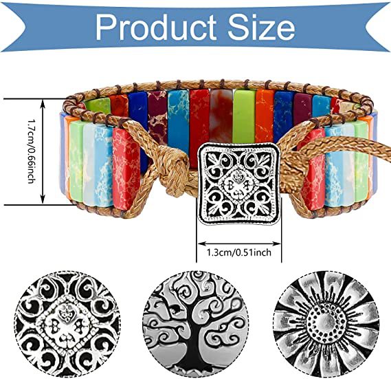 1 Piece Quantity Holiday, Street Occasion Casual Ethnic Style Geometric Emperor Stone Rope Knitting Drawstring Bracelets